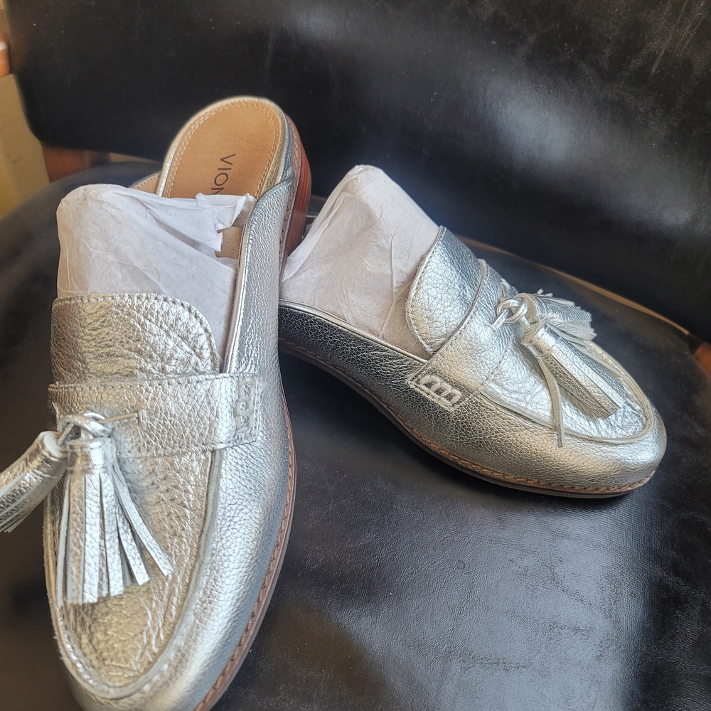 Silver Tassel Loafers